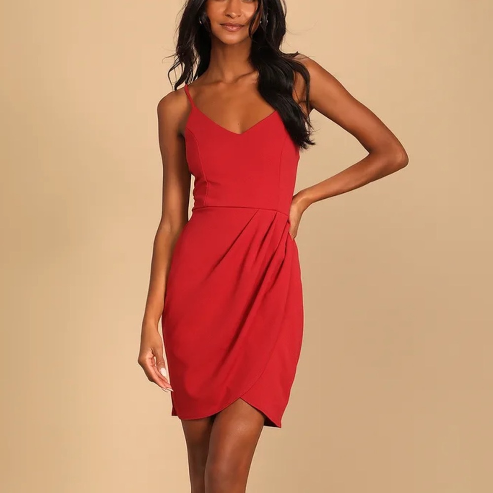 lulus forever your girl bodycon dress rust red